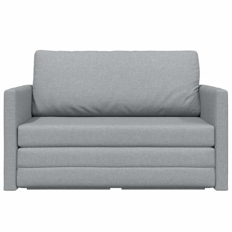 Sofa Bed 110cm Jasnoszary tkanina