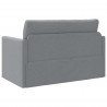 Sofa Bed 110cm Jasnoszary tkanina