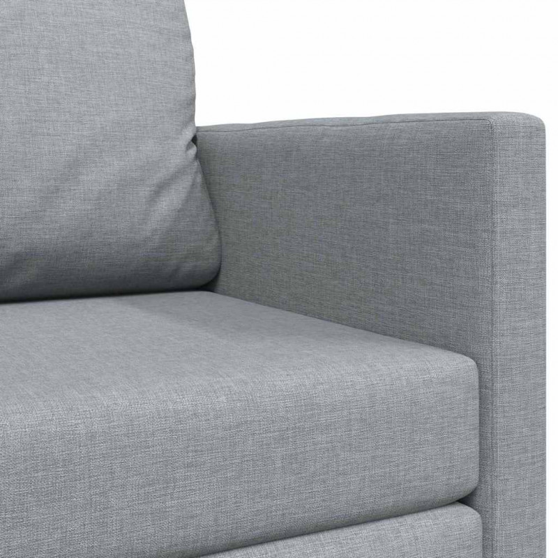Sofa Bed 110cm Jasnoszary tkanina