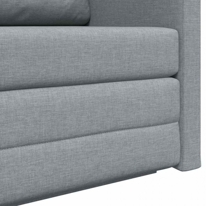 Sofa Bed 110cm Jasnoszary tkanina