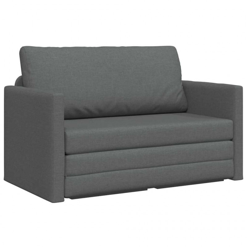 Sofa Bed 110cm Ciemnoszary tkanina