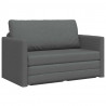 Sofa Bed 110cm Ciemnoszary tkanina