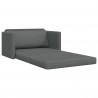 Sofa Bed 110cm Ciemnoszary tkanina