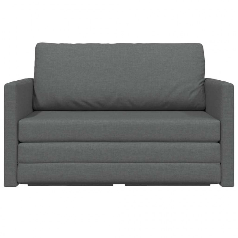 Sofa Bed 110cm Ciemnoszary tkanina