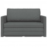 Sofa Bed 110cm Ciemnoszary tkanina