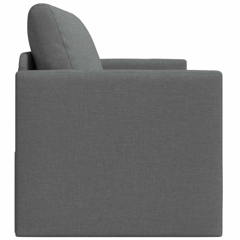 Sofa Bed 110cm Ciemnoszary tkanina