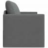 Sofa Bed 110cm Ciemnoszary tkanina