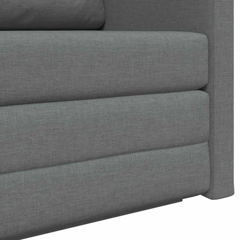 Sofa Bed 110cm Ciemnoszary tkanina