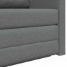 Sofa Bed 110cm Ciemnoszary tkanina