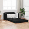 Sofa Bed 110cm Czarny tkanina