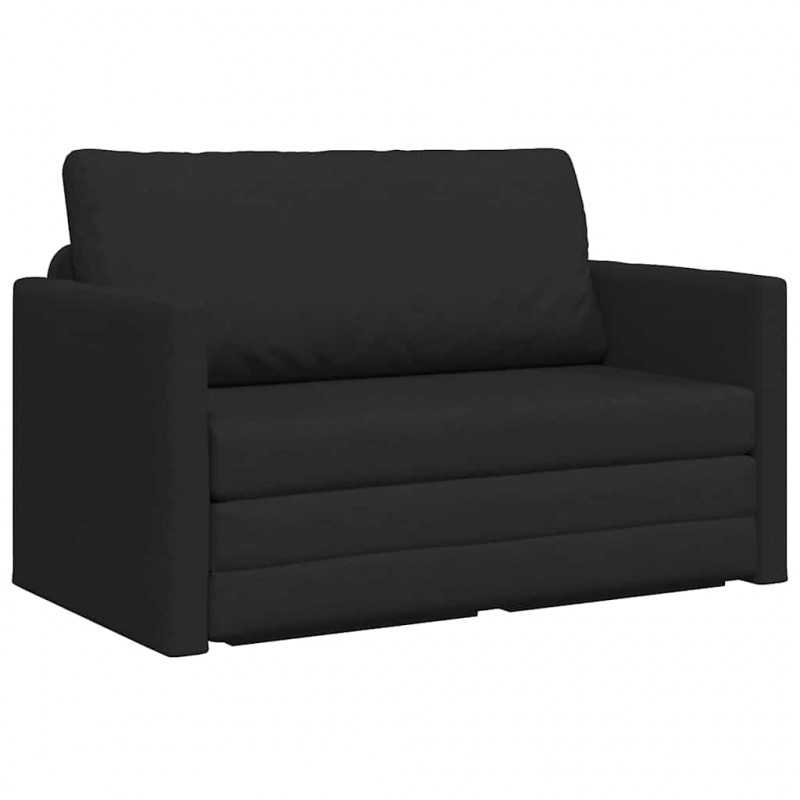 Sofa Bed 110cm Czarny tkanina