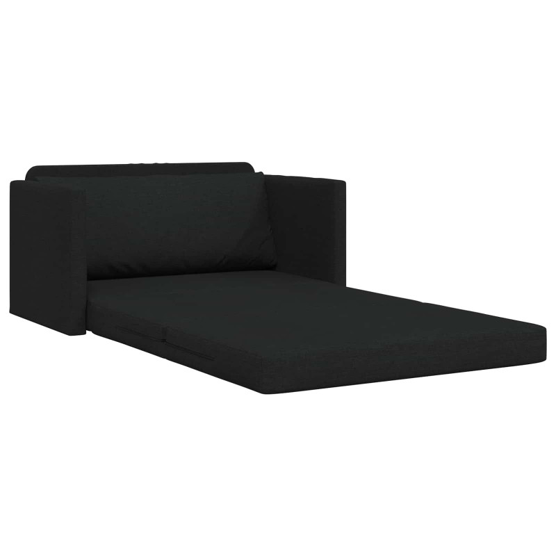 Sofa Bed 110cm Czarny tkanina