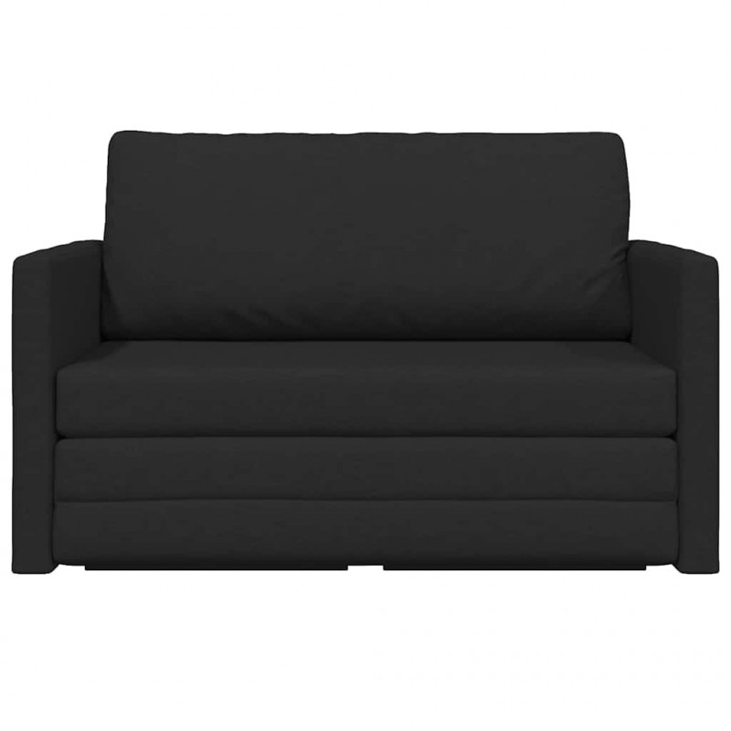 Sofa Bed 110cm Czarny tkanina