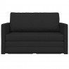 Sofa Bed 110cm Czarny tkanina