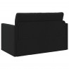 Sofa Bed 110cm Czarny tkanina