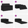 Sofa Bed 110cm Czarny tkanina