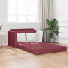 Sofa Bed 110cm Czerwone wino tkanina