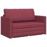 Sofa Bed 110cm Czerwone wino tkanina