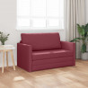 Sofa Bed 110cm Czerwone wino tkanina