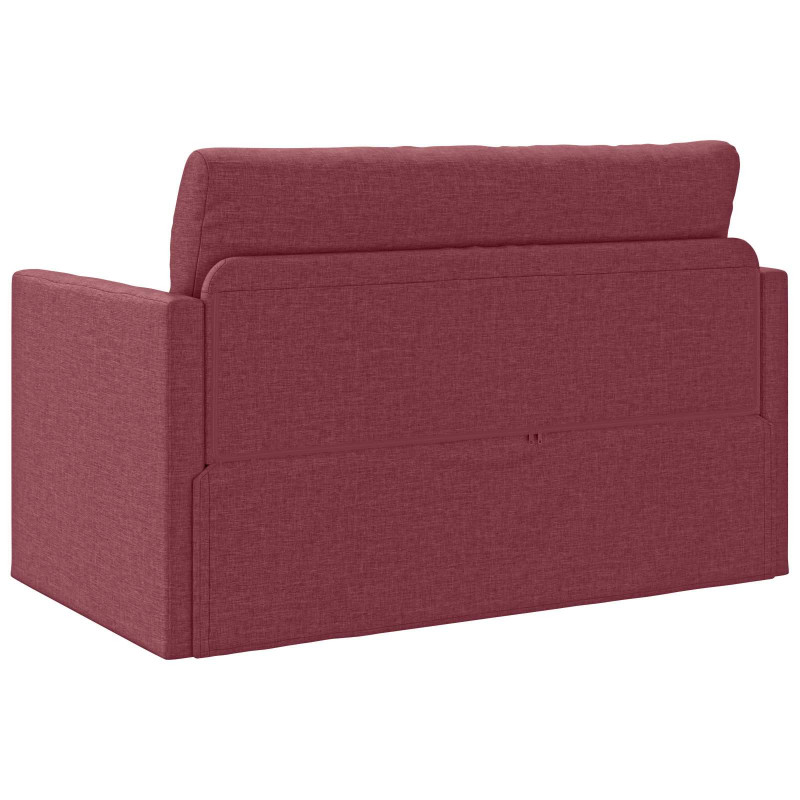 Sofa Bed 110cm Czerwone wino tkanina