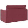 Sofa Bed 110cm Czerwone wino tkanina