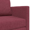 Sofa Bed 110cm Czerwone wino tkanina