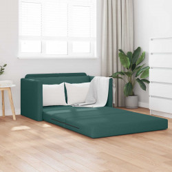 Sofa Bed 110cm Ciemna zieleń tkanina
