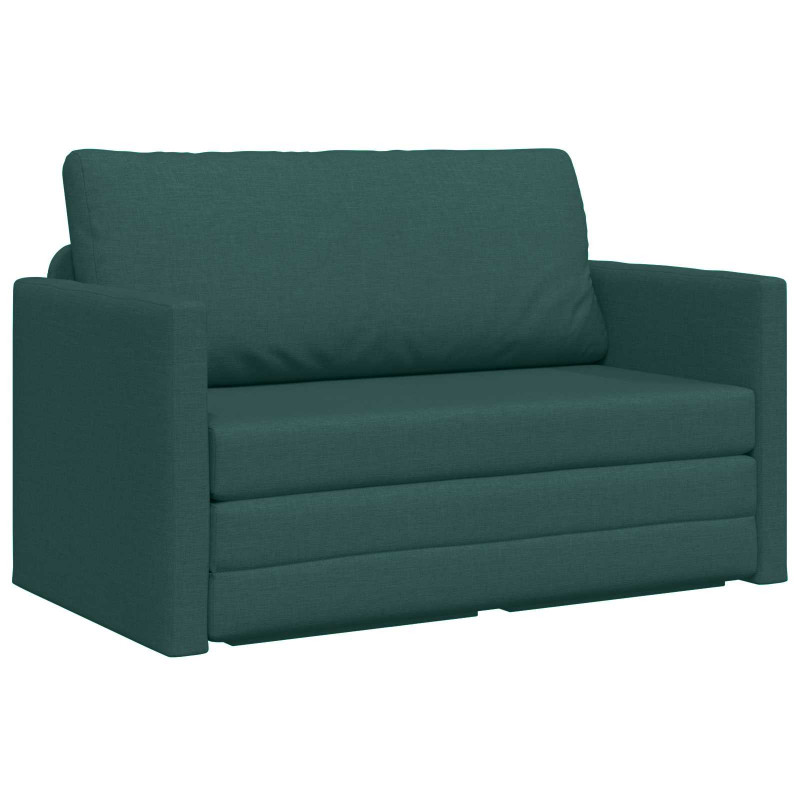 Sofa Bed 110cm Ciemna zieleń tkanina