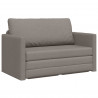 Sofa Bed 110cm Ciemnoszary tkanina