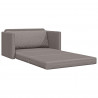 Sofa Bed 110cm Ciemnoszary tkanina
