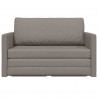 Sofa Bed 110cm Ciemnoszary tkanina