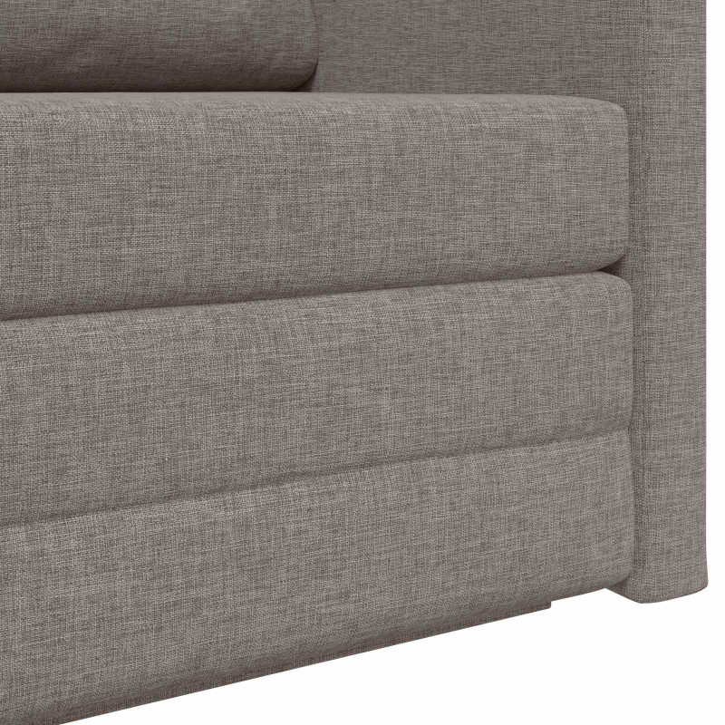 Sofa Bed 110cm Ciemnoszary tkanina