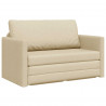 Sofa Bed 110cm Kremowy tkanina