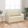 Sofa Bed 110cm Kremowy tkanina