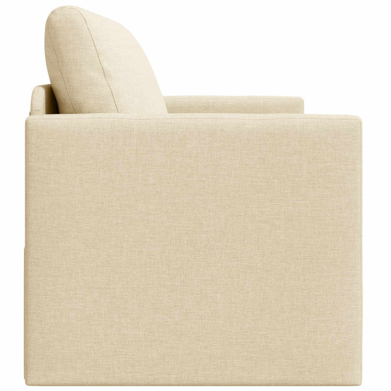Sofa Bed 110cm Kremowy tkanina