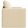 Sofa Bed 110cm Kremowy tkanina
