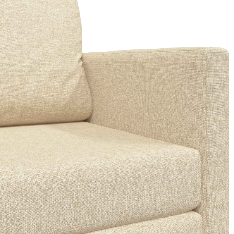 Sofa Bed 110cm Kremowy tkanina