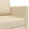 Sofa Bed 110cm Kremowy tkanina