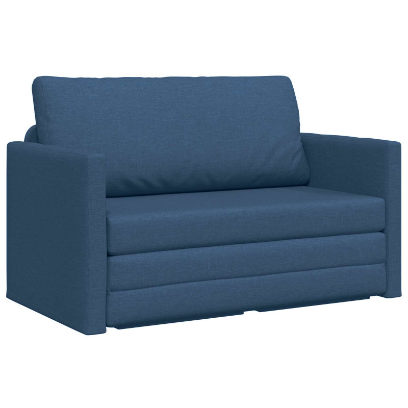 Sofa Bed 110cm Niebieski tkanina