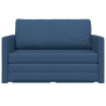 Sofa Bed 110cm Niebieski tkanina