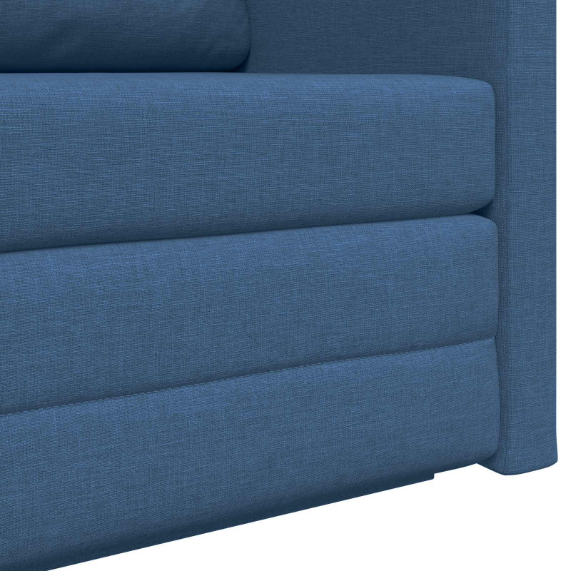 Sofa Bed 110cm Niebieski tkanina