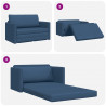 Sofa Bed 110cm Niebieski tkanina