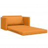 Sofa Bed 110cm Ciemny Żółty tkanina