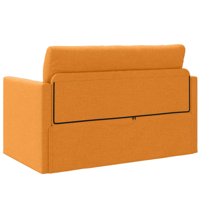 Sofa Bed 110cm Ciemny Żółty tkanina