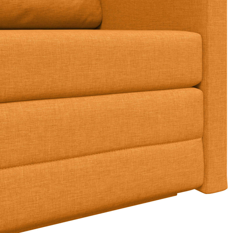 Sofa Bed 110cm Ciemny Żółty tkanina