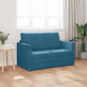 Sofa Bed 110cm Niebieski Aksamit