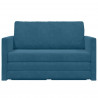 Sofa Bed 110cm Niebieski Aksamit