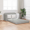 Sofa Bed 110cm Jasnoszary Aksamit