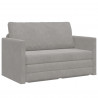 Sofa Bed 110cm Jasnoszary Aksamit