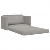 Sofa Bed 110cm Jasnoszary Aksamit